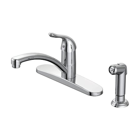 Oakbrook Collection OakBrook Pacifica One Handle Chrome Kitchen Faucet Side Sprayer Included 67534-1001